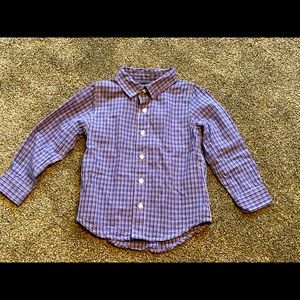 Andy & Evan- Plaid Button Down Shirt-3T